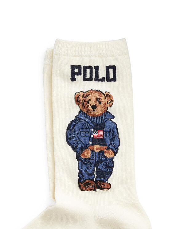 Polo Ralph Lauren Polo Ralph Lauren Ženske visoke čarape 455792964001 Bijela