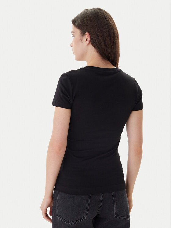 Guess Guess Tricou W6RI23 J1314 Negru Regular Fit