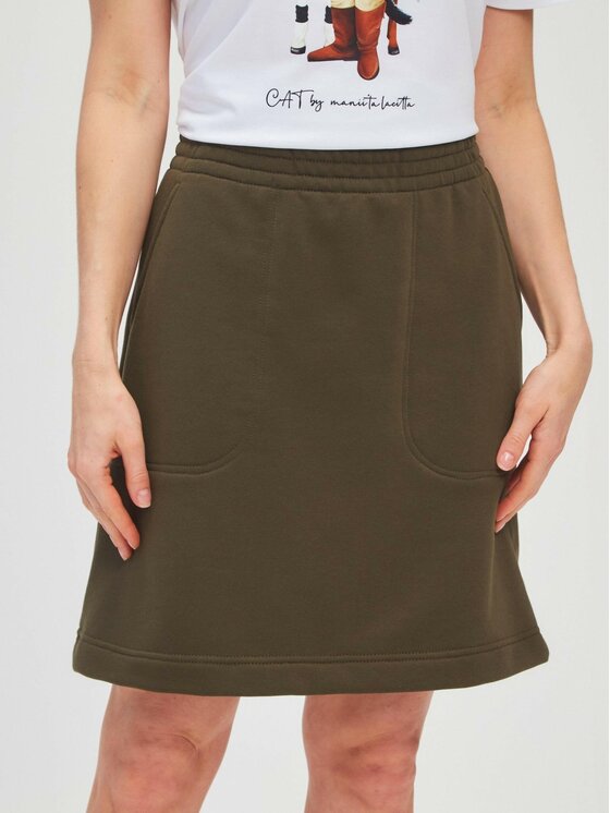 CAT by maniita lacitta CAT by maniita lacitta Spódnica Women's skirt MINI Khaki Regular Fit