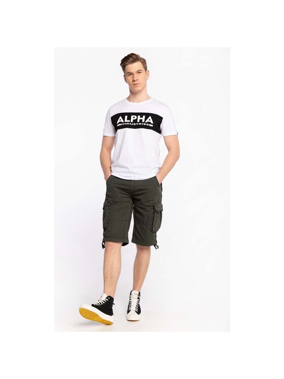 Alpha Industries Alpha Industries Šortky z materiálu KRÓTKIE SPODENKI Jet Short 191200-136 Šedá Classic Fit
