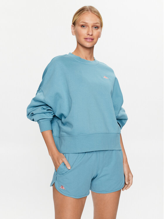 Kappa Kappa Світшот 313022 Голубий Loose Fit