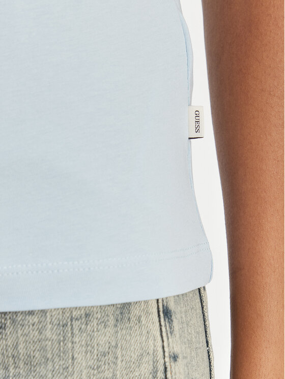 Guess Jeans Guess Jeans T-Shirt W6GIB0 J1314 Błękitny Regular Fit