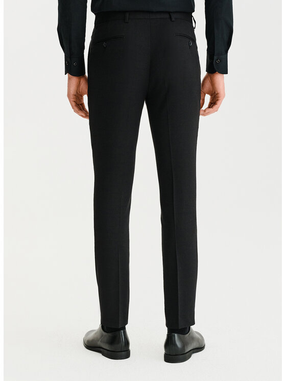 Pako Lorente Pako Lorente Spodnie garniturowe P25SF-6G-012 Czarny Slim Fit