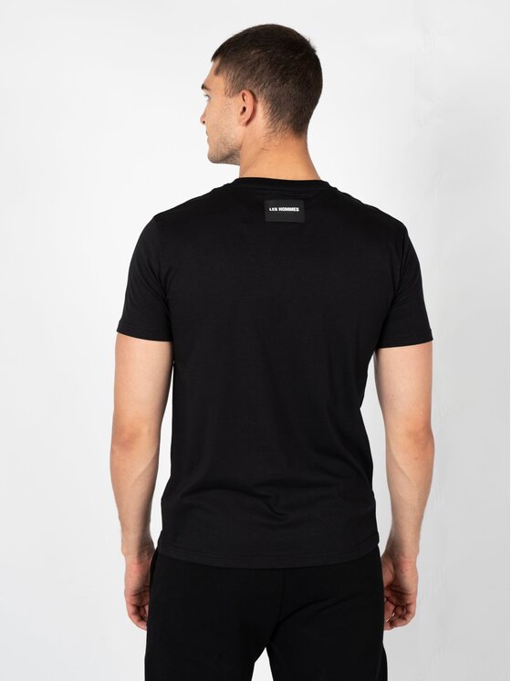 Les Hommes Les Hommes T-Shirt LBT1002700P Μαύρο Regular Fit
