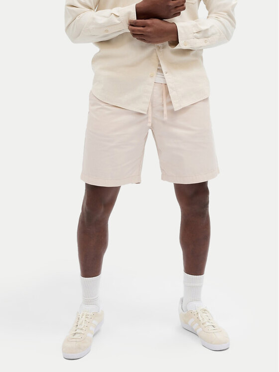 Gap Bavlnené šortky 566372-13 Béžová Regular Fit