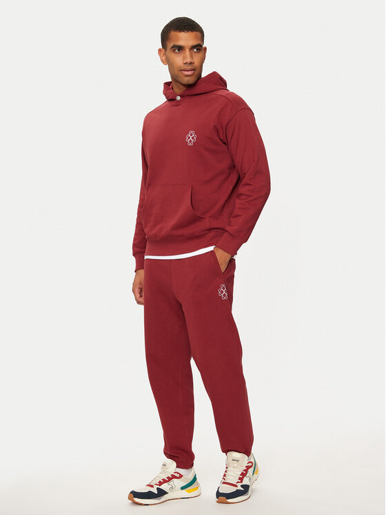 United Colors Of Benetton Pantaloni da tuta 342ZUF01D Bordeaux Regular Fit Modivo