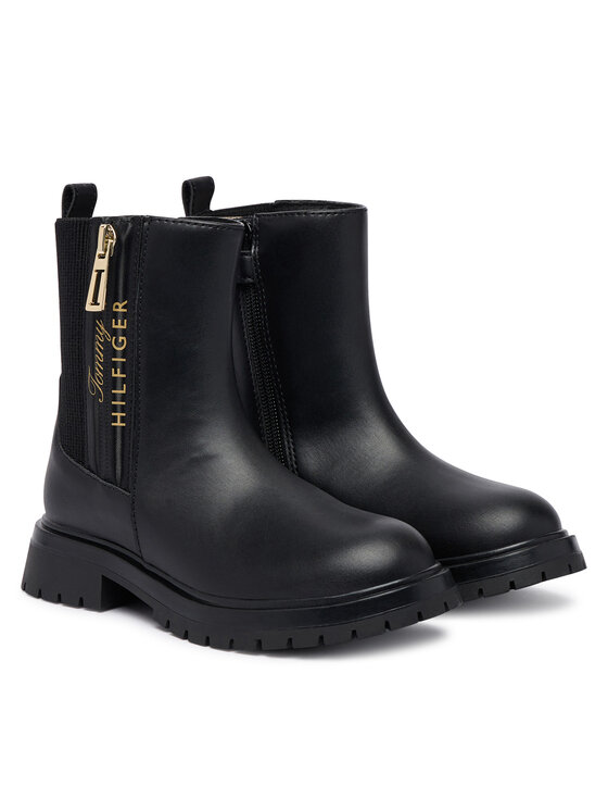 Tommy Hilfiger Tommy Hilfiger Боти Ashlyn T3A5-35161-1355 M Черен