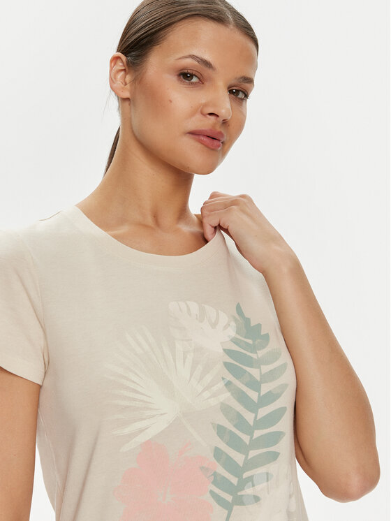 Gap Gap T-särk 842000-46 Beež Regular Fit