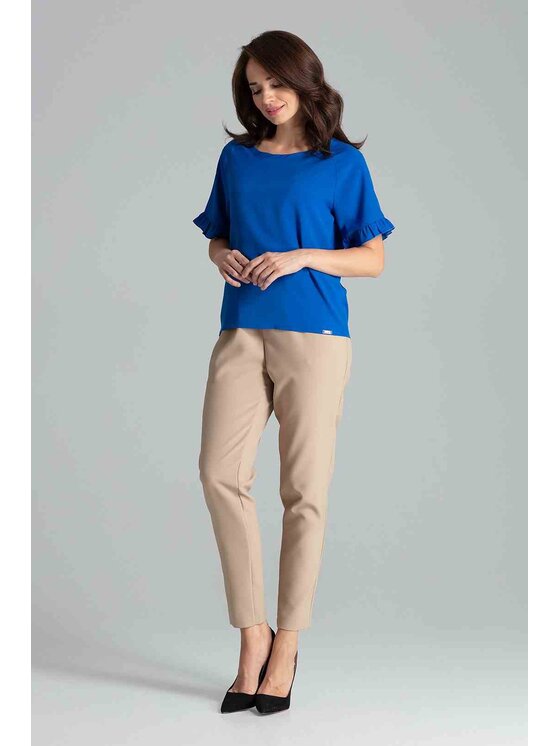 Lenitif Lenitif Blusa L052 Blu Regular Fit