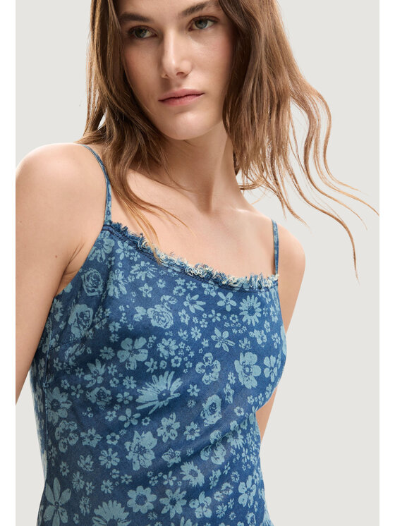 Desigual Desigual Sukienka codzienna VEST_CHAM Niebieski Egg Fit