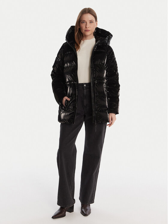 DKNY DKNY Μπουφάν χειμωνιάτικο DLEMPS63 Μαύρο Regular Fit