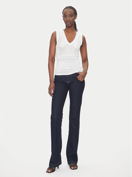 Morgan Morgan Top 242-MUSHU Biela Slim Fit