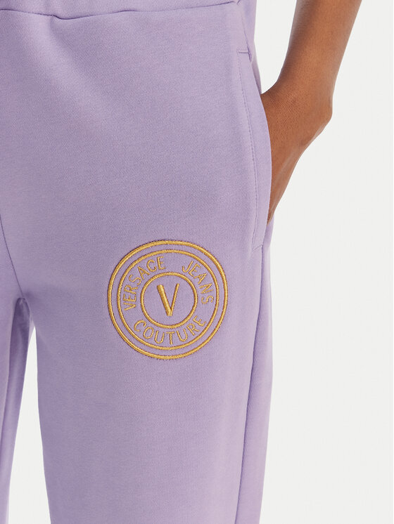 Versace Jeans Couture Versace Jeans Couture Melegítő alsó 80HAAT02 CF01T Lila Regular Fit