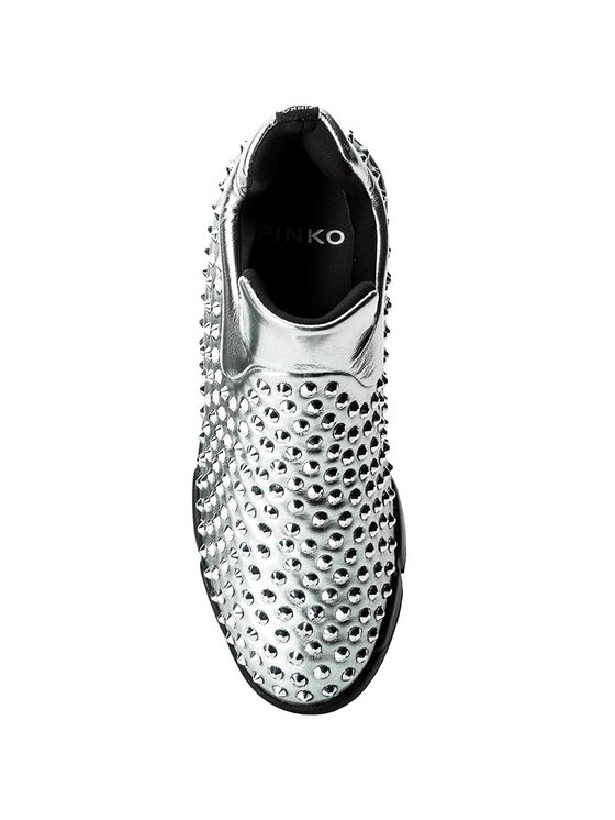 PINKO PINKO Tenisice Gem 6 Al 17-18 BLKS1 1H20BB Y3QP Srebrna
