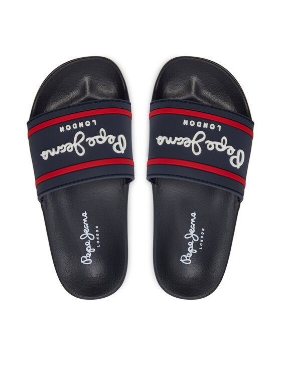 Pepe Jeans Pepe Jeans Natikače Slider Logo B PBS70054 Tamnoplava