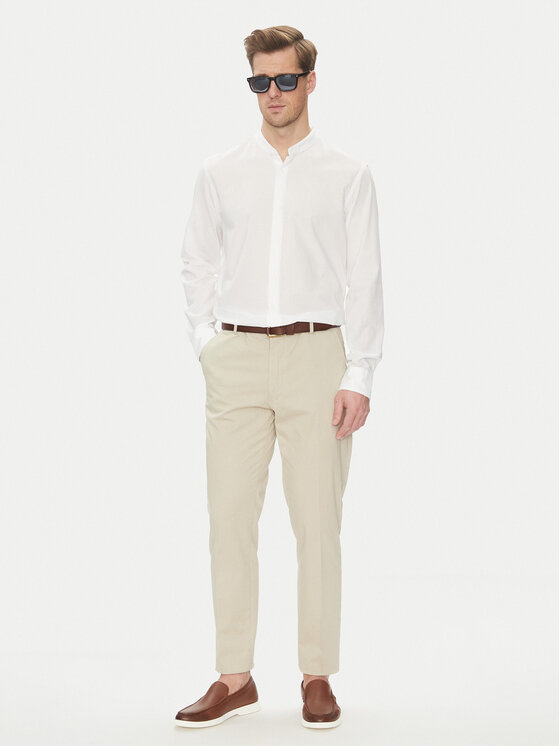 BOSS BOSS Košulja H-Joe-Standup-252 50539209 Bijela Regular Fit