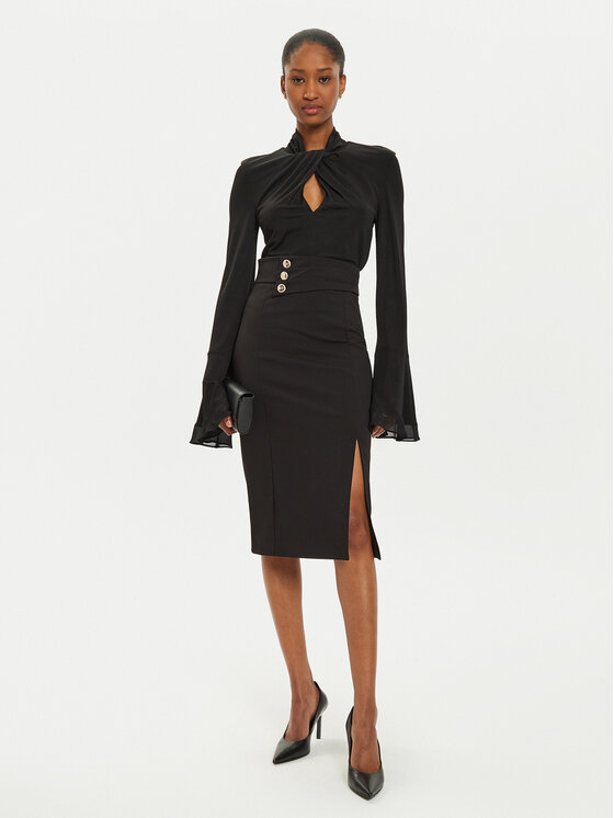 Rinascimento Rinascimento Спідниця-олівець CFC0119972003 Чорний Slim Fit