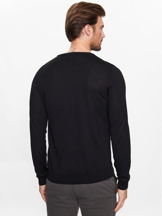 BOSS Boss Džemper 50468239 Crna Slim Fit