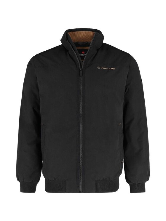 Volcano Volcano Kurtka bomber J-ORI Czarny Regular Fit