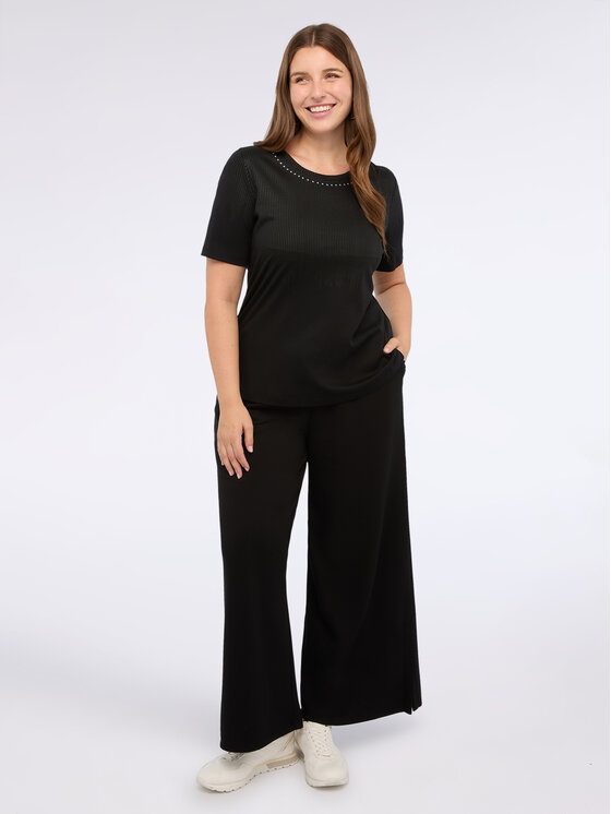 Fiorella Rubino Fiorella Rubino T-shirt G086L008761N033 Nero Regular Fit