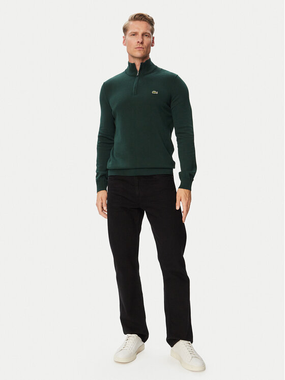 Lacoste Lacoste Svetr AH1980 Tmavě zelená Classic Fit