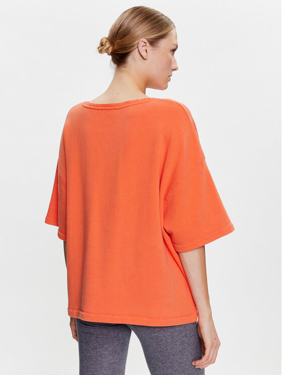 Blusa Hapylife HAPY02AE23 Arancione Relaxed Fit