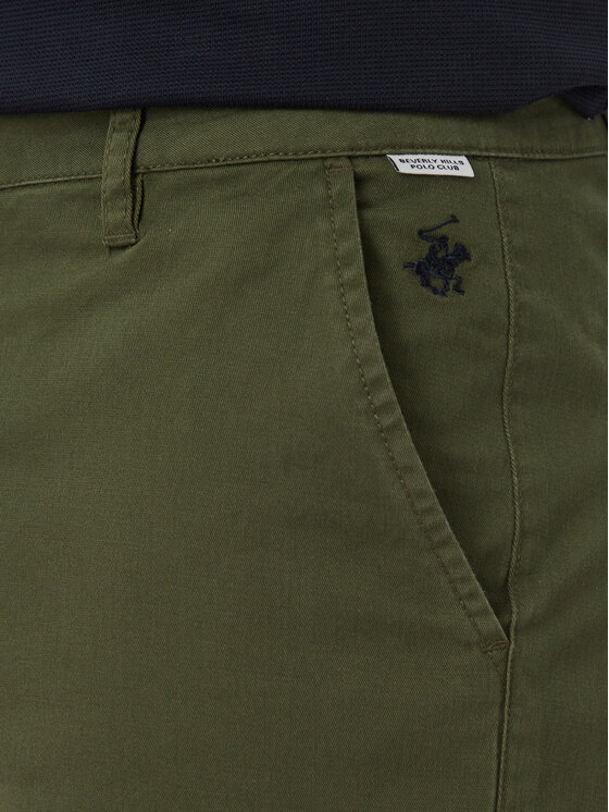 Beverly Hills Polo Club Beverly Hills Polo Club Riidest šortsid P-SS26M-B476380 Roheline Regular Fit