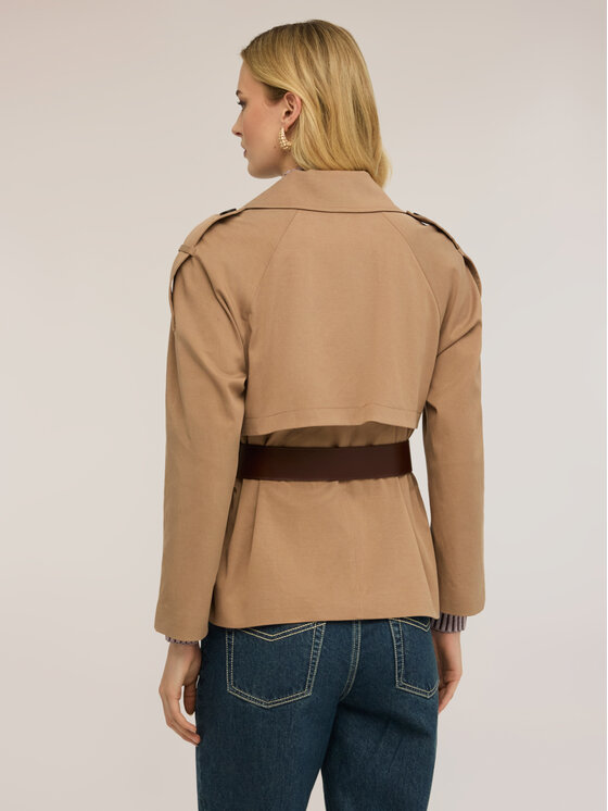 Motivi Motivi Trencz R000W000162N012 Kremowy Regular Fit