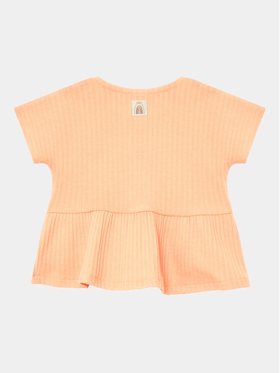 United Colors Of Benetton United Colors Of Benetton Komplet majica in kratke hlače 34F2AK004 Oranžna Regular Fit
