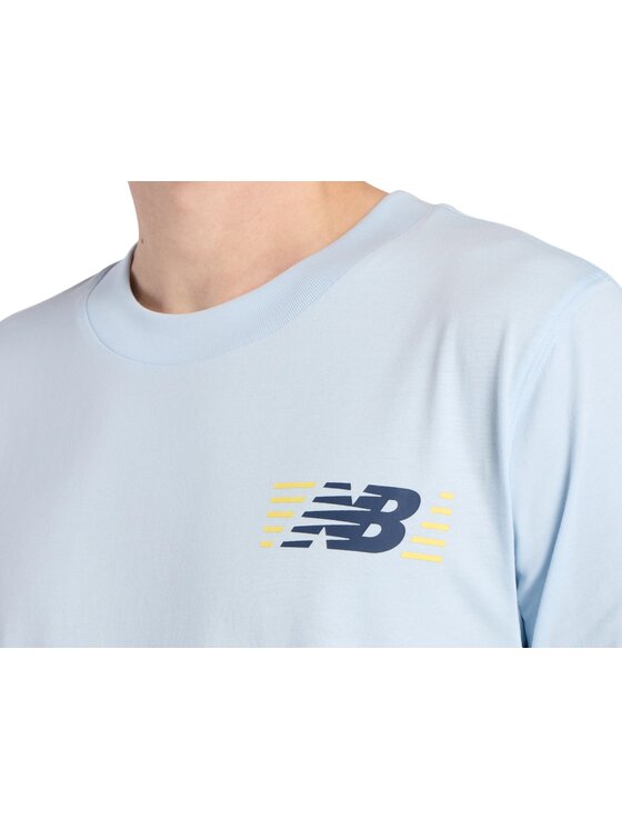 New Balance New Balance T-Shirt MT6179UMAA1 Niebieski Standard Fit