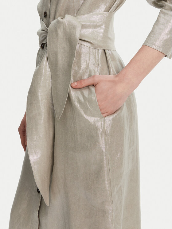Marella Marella Sommerkleid Talpa 2513221134 Grau Regular Fit