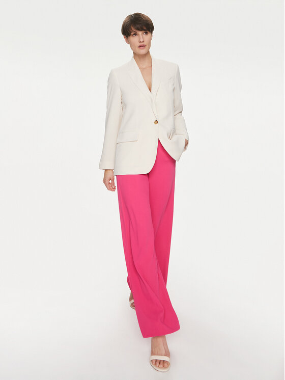 Silvian Heach Silvian Heach Bavlnené nohavice Pallis GPP24002PA Ružová Wide Leg