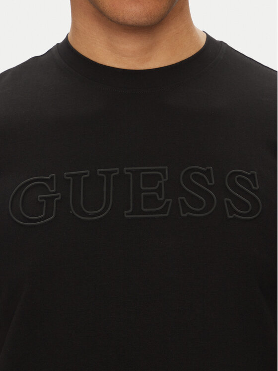 Guess Guess Póló Z2YI11 J1314 Fekete Regular Fit