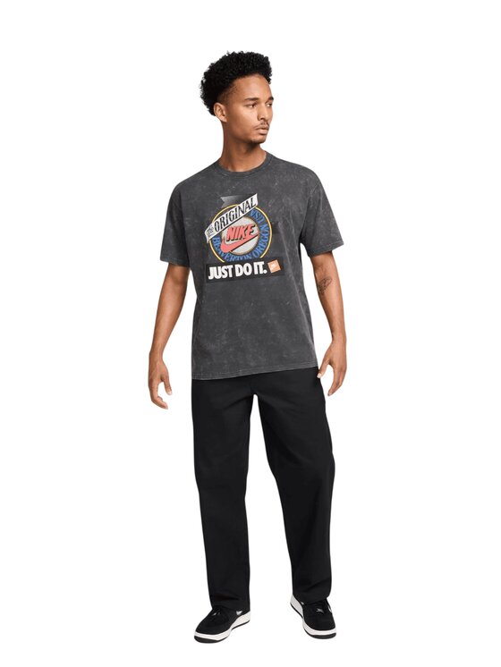 Nike Nike T-Shirt U NSW TEE M90 TEST PRINT HJ0594-060 Szary Regular Fit