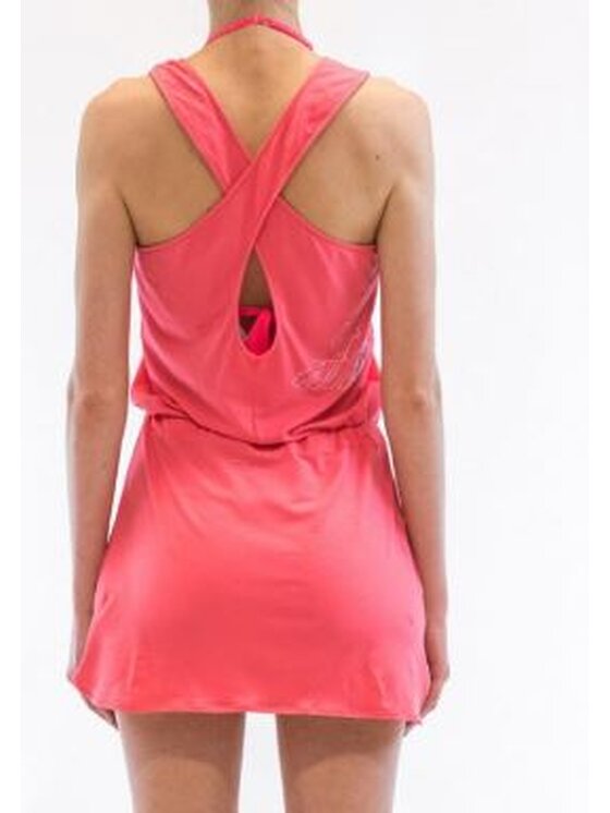 EA7 Emporio Armani EA7 Emporio Armani Letní šaty 3ZTA51 TJ28Z 1442 Korálová Regular Fit