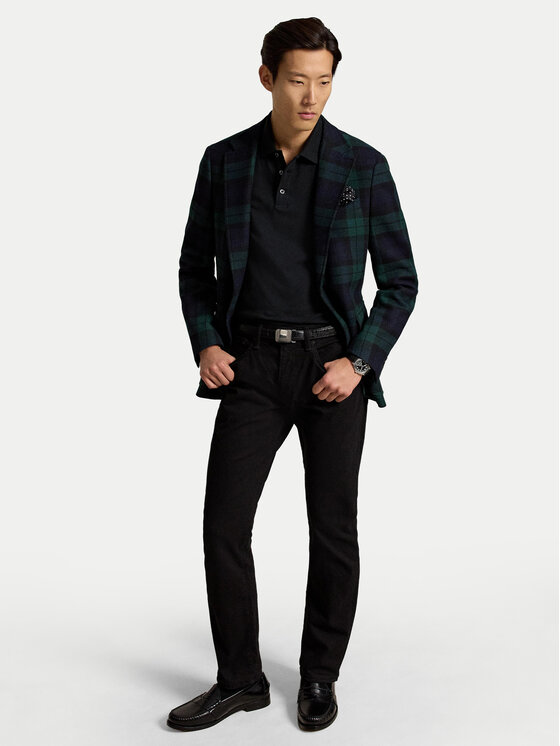 Polo Ralph Lauren Polo Ralph Lauren Тениска с яка и копчета 710955081505 Черен Slim Fit