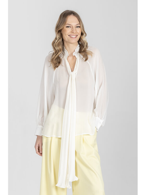 Deni Cler Milano Deni Cler Milano Koszula T-DC-1428-F2-20-11-1 Kremowy Regular Fit