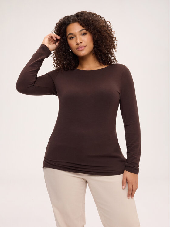 Fiorella Rubino Fiorella Rubino T-shirt G0EDL009352N022 Marrone Regular Fit