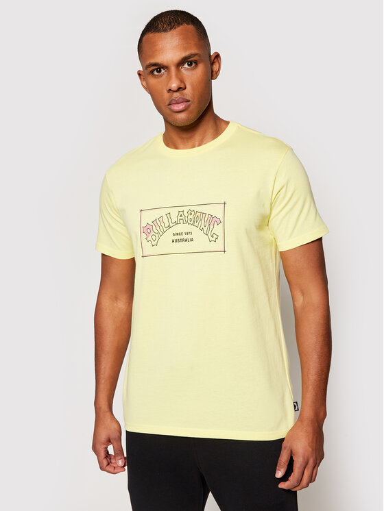 T-shirt Arch W1SS07 BIP1 Giallo Regular Fit