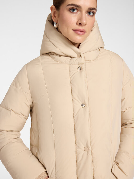 Elena Mirò Elena Mirò Giubbotto piumino F813P000238N0A2 Crema Over Fit