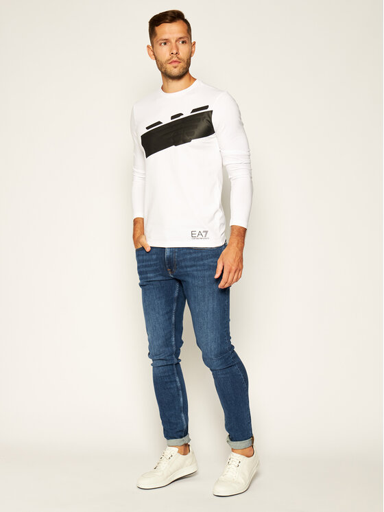 Longsleeve 6HPT32 PJ3NZ 1100 Bianco Regular Fit