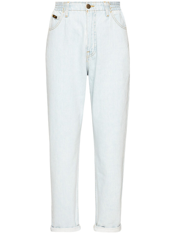 Lee Lee Džinsi Elasticated Mom L30MGGQB 112106522 Gaiši zils Regular Fit