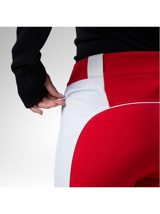Rossignol Rossignol Spodnie narciarskie W Jcc Softshell Ski Pant Czerwony Slim Fit