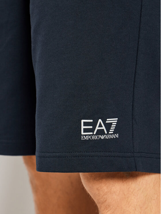 EA7 Emporio Armani EA7 Emporio Armani Pantaloni scurți sport 8NPS02 PJ05Z 0578 Bleumarin Regular Fit