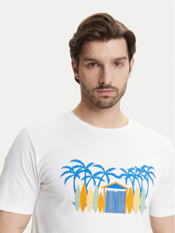 Ysabel Mora Ysabel Mora T-Shirt 90514 Biały Regular Fit