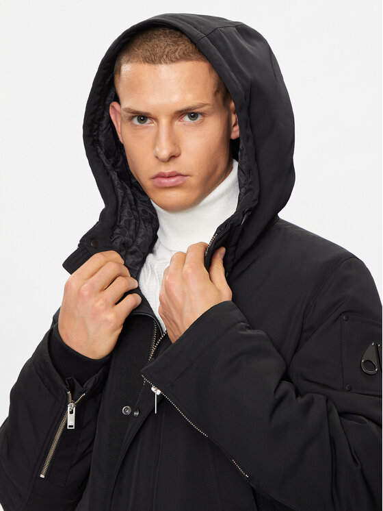 Moose Knuckles Moose Knuckles Parka Garson M33MP244 Czarny Regular Fit