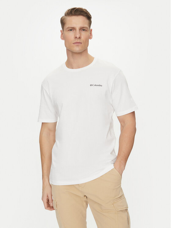 Columbia Columbia T-Shirt Barton Springs™ 2058331 Biały Regular Fit