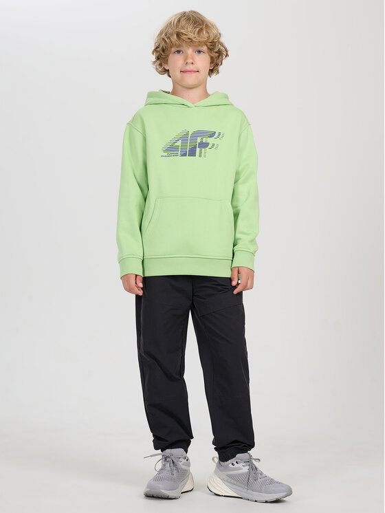 4F 4F Bluza BASIC+ Zielony Oversize