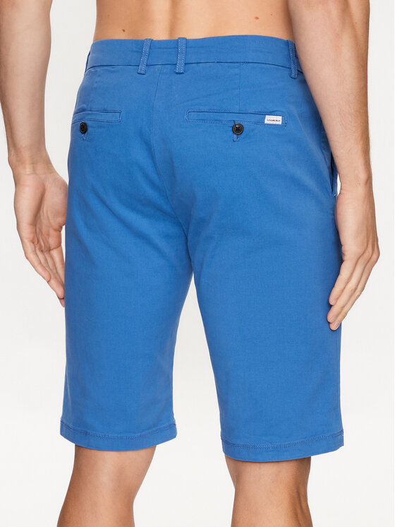 Lindbergh Lindbergh Riidest šortsid 30-505044 Sinine Slim Fit