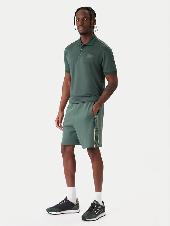 EA7 Emporio Armani EA7 Emporio Armani Szorty sportowe 7M001501 AF12660 U7260 Zielony Regular Fit